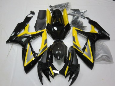 Discount 2006-2007 Yellow Silver Glossy Black Suzuki GSXR 600 / GSXR 750 Motorcycle Fairings Canada