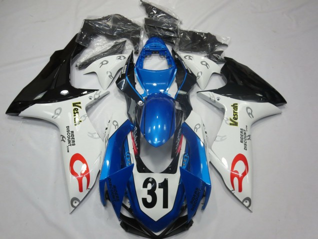 Discount 2011-2024 White Blue Glossy Black Vesrah 31 Suzuki GSXR 600 / GSXR 750 Motorcycle Fairings Canada