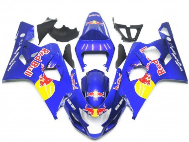 Discount 2004-2005 Blue Yellow Red Bull Style Suzuki GSXR 600 / GSXR 750 Motorcycle Fairings Canada