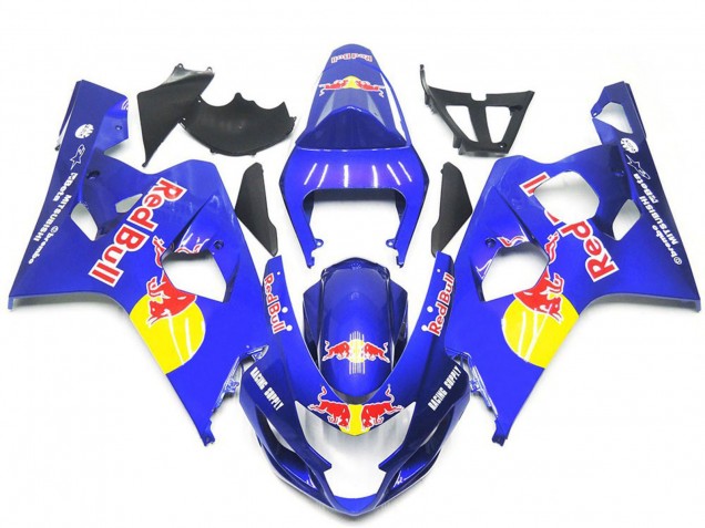 Discount 2004-2005 Blue Yellow Red Bull Style Suzuki GSXR 600 / GSXR 750 Motorcycle Fairings Canada
