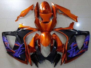 Discount 2006-2007 Orange Glossy Black Blue Suzuki GSXR 600 / GSXR 750 Motorcycle Fairings Canada