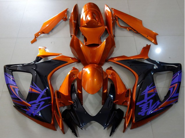 Discount 2006-2007 Orange Glossy Black Blue Suzuki GSXR 600 / GSXR 750 Motorcycle Fairings Canada