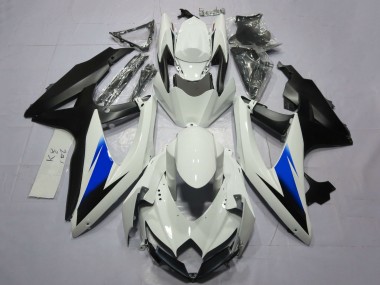 Discount 2008-2010 White Blue Matte Black Suzuki GSXR 600 / GSXR 750 Motorcycle Fairings Canada
