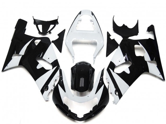 Discount 2001-2003 White Glossy Black OEM Style Suzuki GSXR 600 / GSXR 750 Motorcycle Fairings Canada