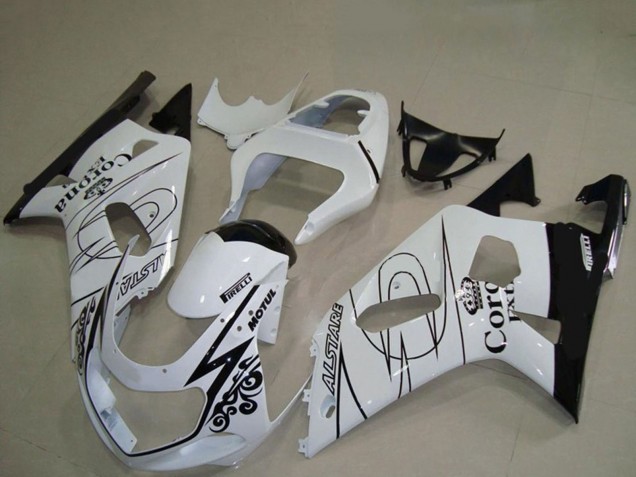 Discount 2001-2003 White Black Corona Alstare Suzuki GSXR 600 / GSXR 750 Motorcycle Fairings Canada
