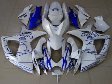Discount 2006-2007 White Blue Corona Alstare Suzuki GSXR 600 / GSXR 750 Motorcycle Fairings Canada