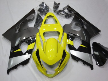 Discount 2004-2005 Yellow Silver Grey Black Suzuki GSXR 600 / GSXR 750 Motorcycle Fairings Canada