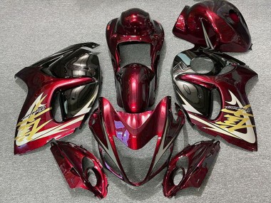 Discount 2008-2020 Deep Red Gold Suzuki GSXR 1300 Motorcycle Fairings Canada