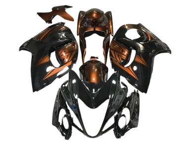 Discount 2008-2020 Glossy Black and Deep Orange Suzuki GSXR 1300 Motorcycle Fairings Canada