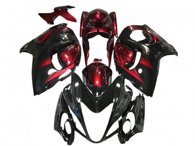 Discount 2008-2020 Glossy Black and Deep Red Suzuki GSXR 1300 Motorcycle Fairings Canada