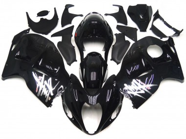 Discount 1997-2007 Glossy Black with Silver Decals Suzuki GSXR 1300 Motorcycle Fairings Canada