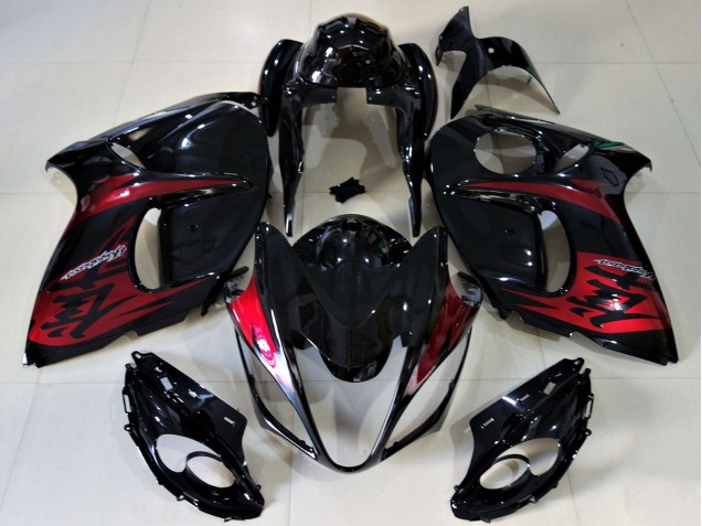 Discount 2008-2020 Glossy Black Candy Red Suzuki GSXR 1300 Motorcycle Fairings Canada