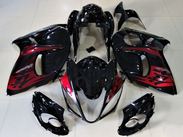 Discount 2008-2020 Glossy Black Candy Red Suzuki GSXR 1300 Motorcycle Fairings Canada