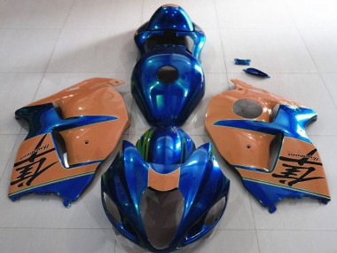 Discount 1997-2007 Glossy Blue and Desert Tan Suzuki GSXR 1300 Motorcycle Fairings Canada