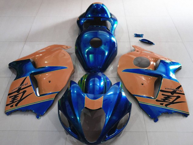 Discount 1997-2007 Glossy Blue and Desert Tan Suzuki GSXR 1300 Motorcycle Fairings Canada