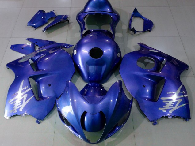 Discount 1997-2007 Glossy Blue Silver Logo Suzuki GSXR 1300 Motorcycle Fairings Canada