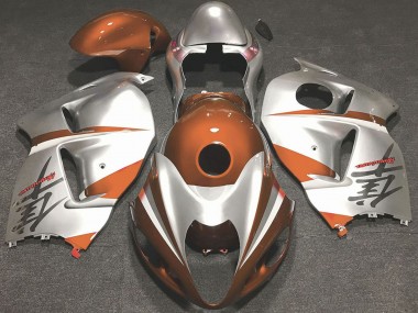 Discount 1997-2007 Glossy Orange and Silver Suzuki GSXR 1300 Motorcycle Fairings Canada