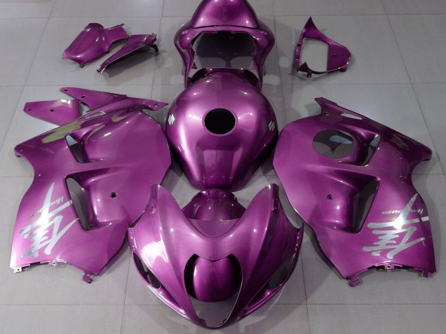 Discount 1997-2007 Glossy Pink Silver Logo Suzuki GSXR 1300 Motorcycle Fairings Canada