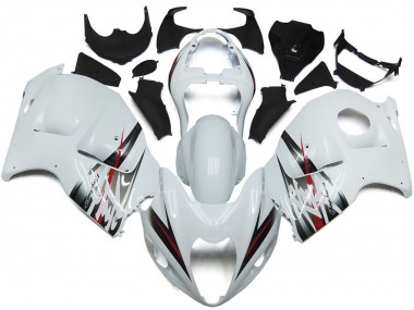 Discount 1997-2007 Glossy White and Silver Style Suzuki GSXR 1300 Motorcycle Fairings Canada