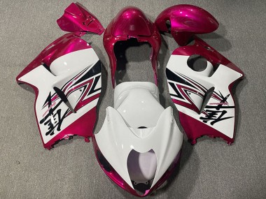 Discount 1997-2007 Glossy White Pink Suzuki GSXR 1300 Motorcycle Fairings Canada