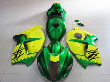 Discount 1997-2007 Green and Yellow Suzuki GSXR 1300 Motorcycle Fairings Canada