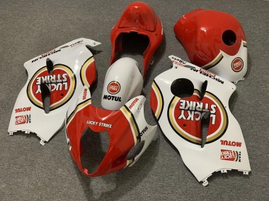 Discount 1997-2007 White Red Lucky Strike Suzuki GSXR 1300 Motorcycle Fairings Canada