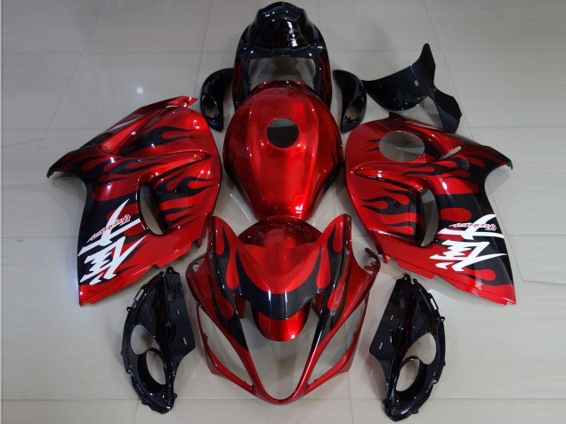 Discount 2008-2020 Red Black Flame Suzuki GSXR 1300 Motorcycle Fairings Canada
