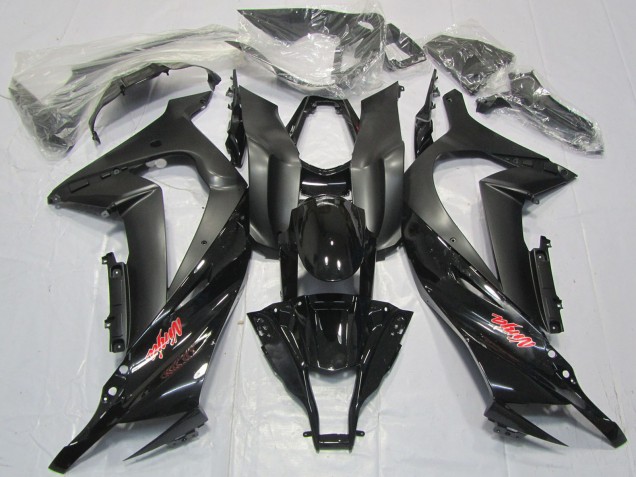 Discount 2011-2015 Glossy Black Matte Black Red Decal Kawasaki ZX10R Motorcycle Fairings Canada