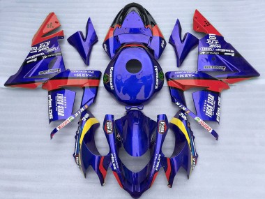 Discount 2004-2005 Blue and Red Trick Star Kawasaki ZX10R Motorcycle Fairings Canada