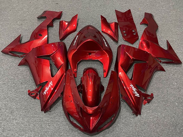 Discount 2006-2007 Candy Red Kawasaki ZX10R Motorcycle Fairings Canada