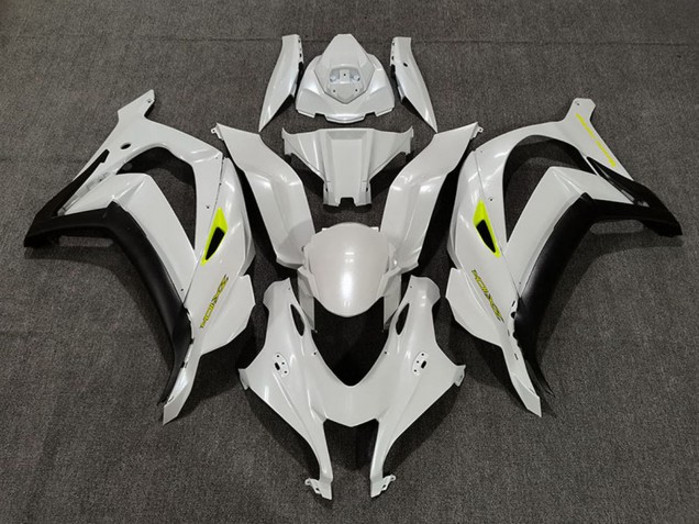 Discount 2016-2019 Pearl White Yellow Matte Black Kawasaki ZX10R Motorcycle Fairings Canada