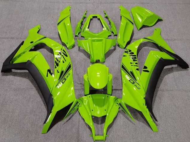 Discount 2011-2015 Green Matte Black Kawasaki ZX10R Motorcycle Fairings Canada