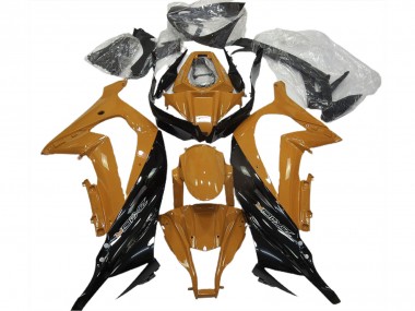 Discount 2011-2015 Dark Orange Glossy Black Kawasaki ZX10R Motorcycle Fairings Canada