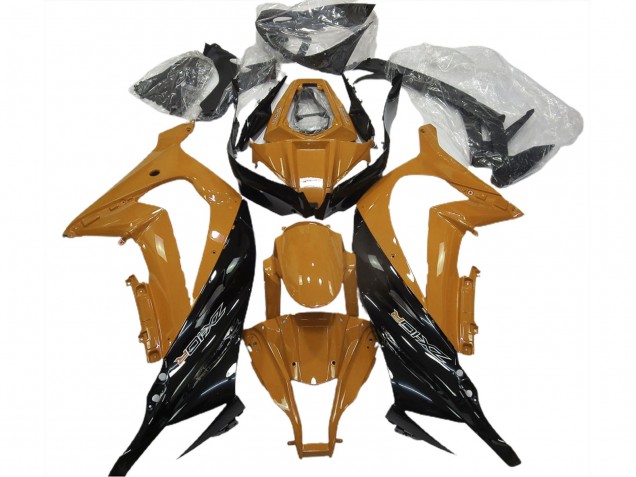 Discount 2011-2015 Dark Orange Glossy Black Kawasaki ZX10R Motorcycle Fairings Canada