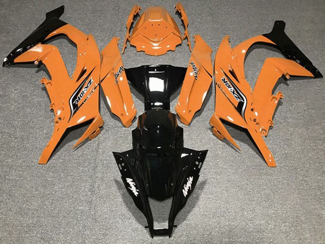 Discount 2011-2015 Orange Glossy Black Kawasaki ZX10R Motorcycle Fairings Canada