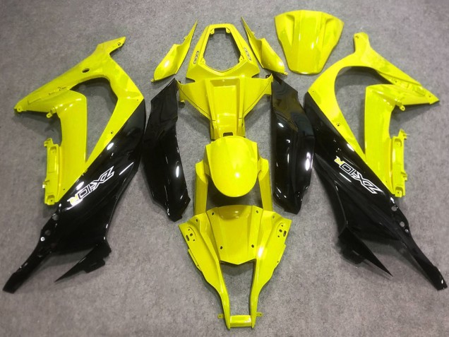 Discount 2016-2019 Yellow Glossy Black Kawasaki ZX10R Motorcycle Fairings Canada