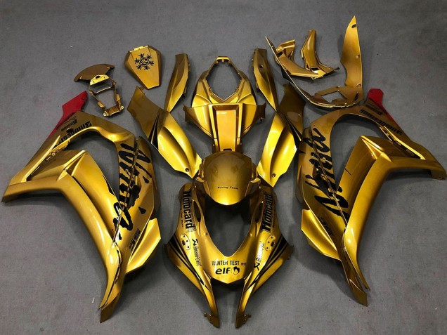 Discount 2016-2019 Gold Black Red Kawasaki ZX10R Motorcycle Fairings Canada