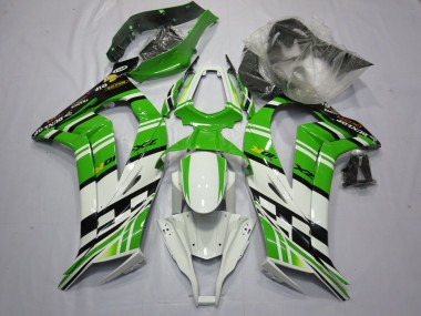 Discount 2011-2015 White Green Yellow Black Maxxis Dunlop Kawasaki ZX10R Motorcycle Fairing Canada