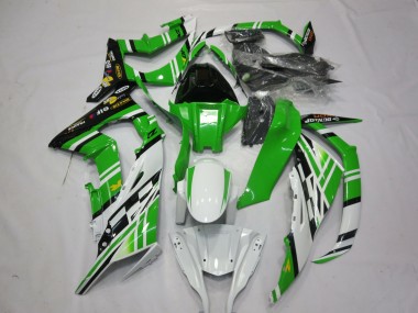 Discount 2011-2015 White Green Yellow Black Maxxis Dunlop Kawasaki ZX10R Motorcycle Fairings Canada