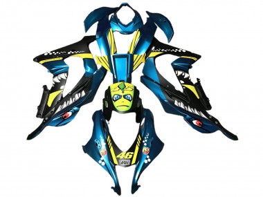 Discount 2016-2019 Light Blue Yellow Shark Kawasaki ZX10R Abs Motorcycle Fairings Canada