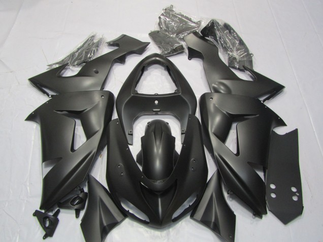 Discount 2006-2007 Matte Black Kawasaki ZX10R Motorcycle Fairings Canada