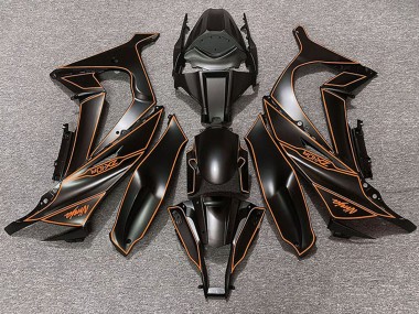 Discount 2011-2015 Matte Black Orange Lining Kawasaki ZX10R Motorcycle Fairings Canada