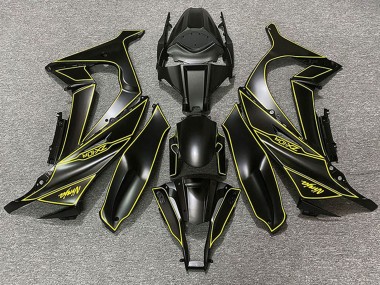 Discount 2011-2015 Matte Black Yellow Lining Kawasaki ZX10R Motorcycle Fairings Canada