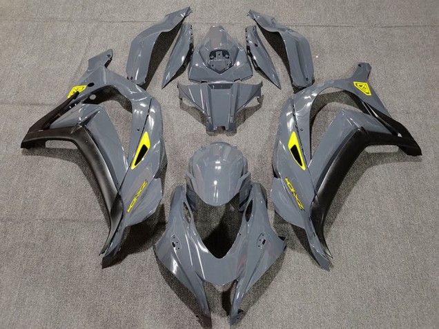 Discount 2016-2019 Nardo Grey Black Yellow Kawasaki ZX10R Motorcycle Fairings Canada