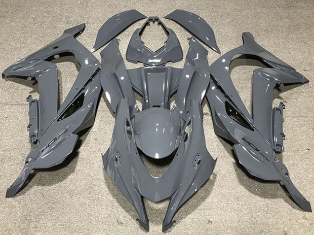 Discount 2016-2019 Nardo Grey Black Logo Kawasaki ZX10R Motorcycle Fairings Canada