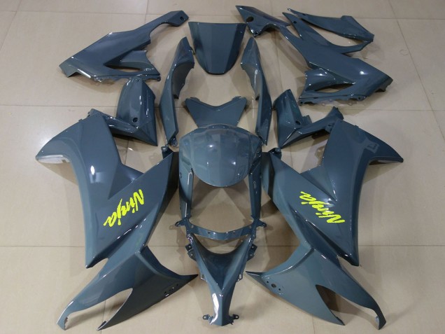 Discount 2008-2010 Dark Nardo Grey High Viz Yellow Kawasaki ZX10R Motorcycle Fairings Canada
