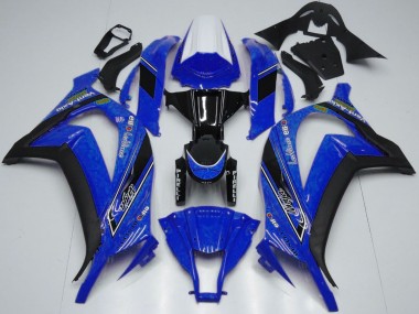 Discount 2011-2015 White Blue Glossy Black OEM Style Kawasaki ZX10R Motorcycle Fairings Canada
