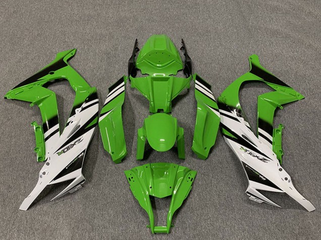 Discount 2011-2015 Green White Glossy Black OEM Style Kawasaki ZX10R Motorcycle Fairings Canada