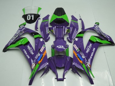 Discount 2011-2015 Purple Black Green Orange White Trick Star Eva Racing OEM Style Kawasaki ZX10R Motorcycle Fairings Canada