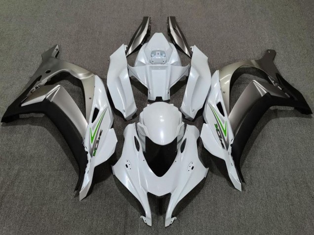 Discount 2016-2019 Pearl White Silver Kawasaki ZX10R Motorcycle Fairings Canada
